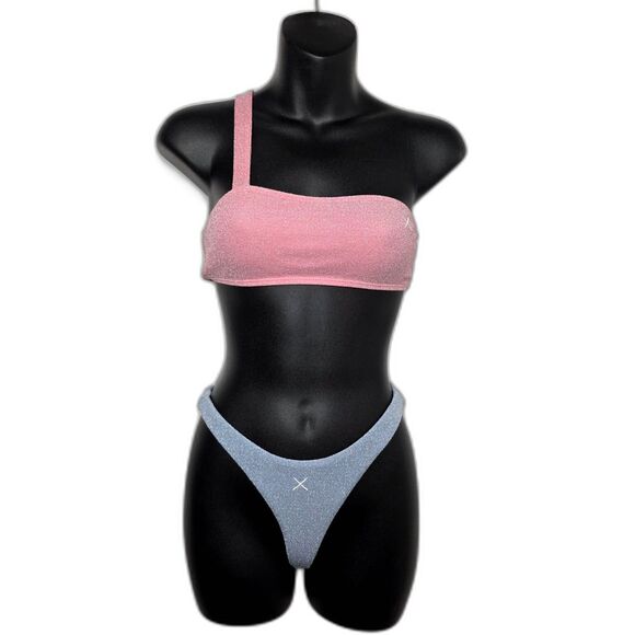 Boutine LA Shimmery Two Piece Swimsuit Small - Picture 1 of 5